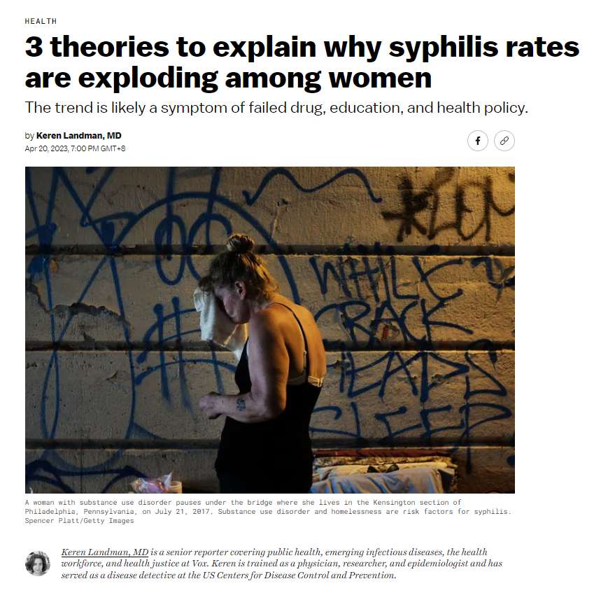 3 theories to explain why syphilis rates are exploding among women
